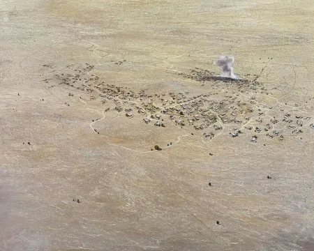 SALİH ÇAKAR tarafından 2025 yılında 80x100 cm ölçülerinde Tuval üzeri yağlı boya tekniği ile yapılmıştır.