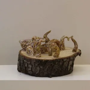 TAHA BAYDAR tarafından Serbest Sıcak Cam Şekillendirme tekniği ile yapılmıştır.