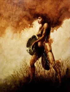 TALAT AYHAN tarafından 100x75 cm ölçülerinde Tuval üzeri karışık teknik tekniği ile yapılmıştır.