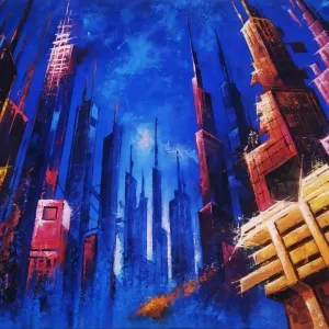 TAYYAR ÖZKAN tarafından 2025 yılında 70x100 cm ölçülerinde Tuval üzeri akrilik boya tekniği ile yapılmıştır.