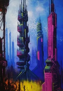 TAYYAR ÖZKAN tarafından 2025 yılında 70x50 cm ölçülerinde Tuval üzeri akrilik boya tekniği ile yapılmıştır.