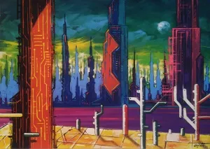 TAYYAR ÖZKAN tarafından 2025 yılında 50x70 cm ölçülerinde Tuval üzeri akrilik boya tekniği ile yapılmıştır.