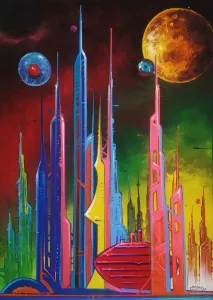 TAYYAR ÖZKAN tarafından 2025 yılında 70x50 cm ölçülerinde Tuval üzeri akrilik boya tekniği ile yapılmıştır.