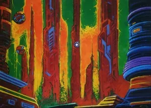 TAYYAR ÖZKAN tarafından 2025 yılında 70x100 cm ölçülerinde Tuval üzeri akrilik boya tekniği ile yapılmıştır.