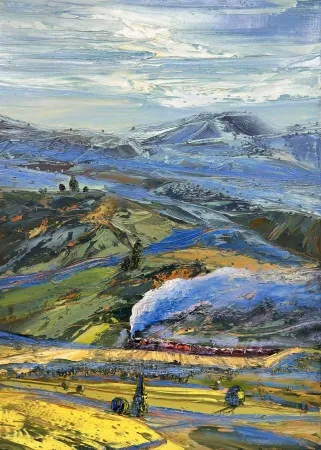 TOLGA BOZTOPRAK tarafından 2025 yılında 70x50 cm ölçülerinde Tuval üzeri yağlı boya tekniği ile yapılmıştır.