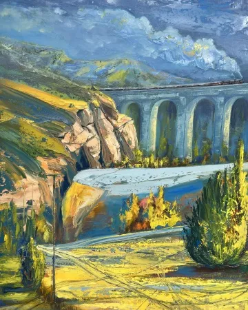 TOLGA BOZTOPRAK tarafından 2024 yılında 100x80 cm ölçülerinde Tuval üzeri akrilik boya tekniği ile yapılmıştır.