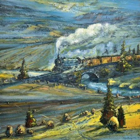 TOLGA BOZTOPRAK tarafından 2025 yılında 100x100 cm ölçülerinde Tuval üzeri yağlı boya tekniği ile yapılmıştır.