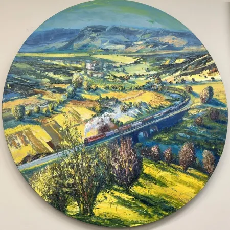 TOLGA BOZTOPRAK tarafından 2025 yılında 100x100 cm ölçülerinde Tuval üzeri yağlı boya tekniği ile yapılmıştır.