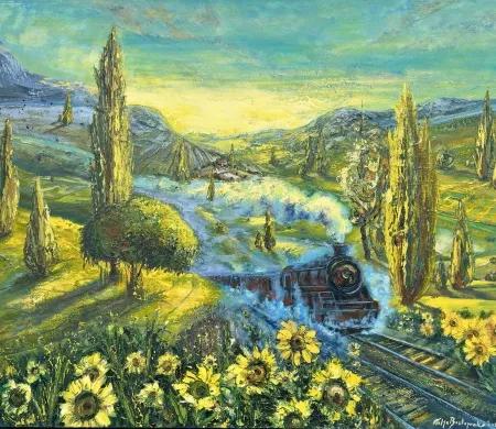 TOLGA BOZTOPRAK tarafından 2025 yılında 130x150 cm ölçülerinde Tuval üzeri yağlı boya tekniği ile yapılmıştır.