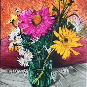 TURAN ENGİNOĞLU tarafından 2019 yılında 60x50 cm ölçülerinde Tuval üzeri yağlı boya tekniği ile yapılmıştır.