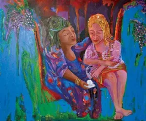 ÜMİT YİĞİT tarafından 2013 yılında 100x120 cm ölçülerinde Tuval üzeri yağlı boya tekniği ile yapılmıştır.