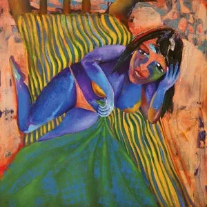 ÜMİT YİĞİT tarafından 2013 yılında 100x100 cm ölçülerinde Tuval üzeri yağlı boya tekniği ile yapılmıştır.