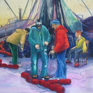 VASIF PEHLİVANOĞLU tarafından 2015 yılında 102x145 cm ölçülerinde Tuval üzeri yağlı boya tekniği ile yapılmıştır.