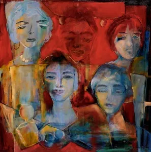 YASEMİN HOTAMIŞLIGİL DOĞAN tarafından 2025 yılında 100x100 cm ölçülerinde Tuval üzeri yağlı boya tekniği ile yapılmıştır.