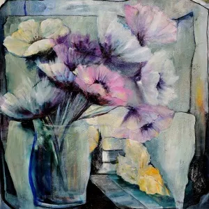 YASEMİN HOTAMIŞLIGİL DOĞAN tarafından 2024 yılında 100x100 cm ölçülerinde Tuval üzeri yağlı boya tekniği ile yapılmıştır.