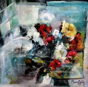 YASEMİN HOTAMIŞLIGİL DOĞAN tarafından 2024 yılında 40x40 cm ölçülerinde Tuval üzeri yağlı boya tekniği ile yapılmıştır.