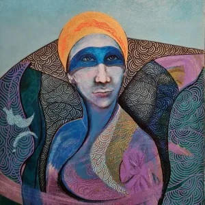 NECMETTİN ÖZLÜ tarafından 60x50 cm ölçülerinde Tuval üzeri akrilik boya tekniği ile yapılmıştır.