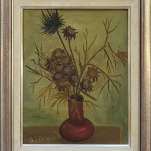 ALİ AVNİ ÇELEBİ tarafından 41x33 cm ölçülerinde Tuval üzeri yağlı boya tekniği ile yapılmıştır.