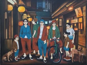 ORHAN UMUT tarafından 2024 yılında 60x80 cm ölçülerinde Tuval üzeri akrilik boya tekniği ile yapılmıştır.