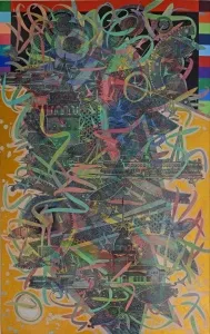 ENGİN KORKMAZ tarafından 2025 yılında 150x90 cm ölçülerinde Tuval üzeri akrilik boya tekniği ile yapılmıştır.