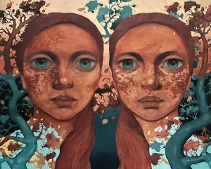 SEMA ÖCAL tarafından 2024 yılında 120x150 cm ölçülerinde Tuval üzeri yağlı boya tekniği ile yapılmıştır.