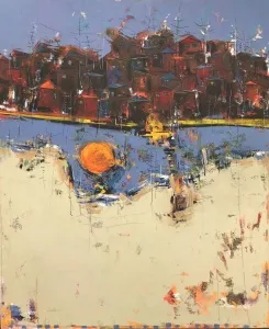 NACİYE BOZDOĞAN AKBAŞ tarafından 2023 yılında 110x90 cm ölçülerinde Tuval üzeri akrilik boya tekniği ile yapılmıştır.