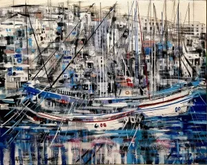 AYHAN ÇETİN tarafından 2024 yılında 80x100 cm ölçülerinde Tuval üzeri akrilik boya tekniği ile yapılmıştır.