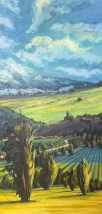 TOLGA BOZTOPRAK tarafından 2024 yılında 140x70 cm ölçülerinde Tuval üzeri yağlı boya tekniği ile yapılmıştır.