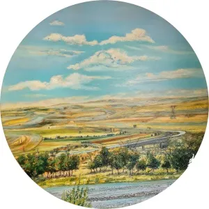 TOLGA BOZTOPRAK tarafından 2020 yılında 110x110 cm ölçülerinde Tuval üzeri akrilik boya tekniği ile yapılmıştır.