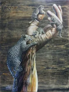 ALİ FATİH KÜÇÜKOSMANOĞLU tarafından 2020 yılında 80x60 cm ölçülerinde Ahşap üzeri yağlı boya + epoksi tekniği ile yapılmıştır.