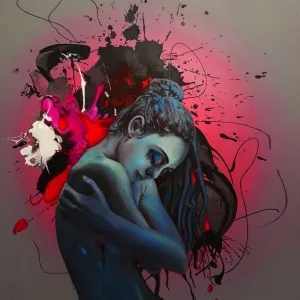 MEHMET SAKIZCI tarafından 2020 yılında 140x120 cm ölçülerinde Tuval üzeri akrilik boya tekniği ile yapılmıştır.