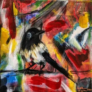 YETKİN YAĞCI tarafından 2019 yılında 25x25 cm ölçülerinde Tuval üzeri yağlı boya tekniği ile yapılmıştır.