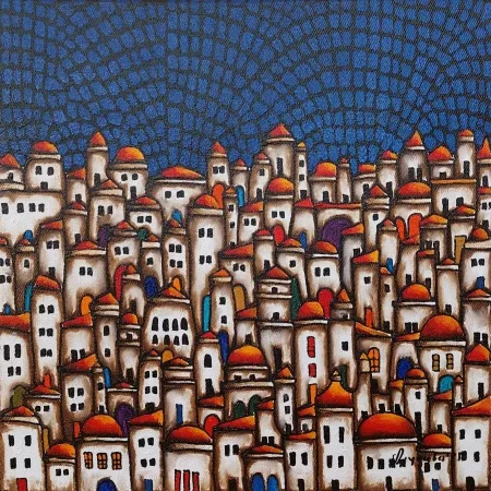 BİNNUR YÜCEBAŞ RUOCCO tarafından 2025 yılında 25x25 cm ölçülerinde Tuval üzeri yağlı boya tekniği ile yapılmıştır.