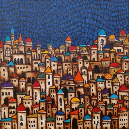 BİNNUR YÜCEBAŞ RUOCCO tarafından 2025 yılında 25x25 cm ölçülerinde Tuval üzeri yağlı boya tekniği ile yapılmıştır.