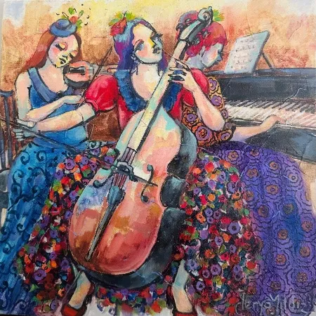 DERYA YILDIZ tarafından 2025 yılında 25x25 cm ölçülerinde Tuval üzeri yağlı boya tekniği ile yapılmıştır.