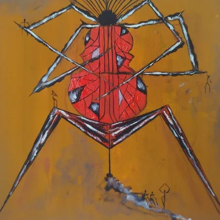 DOĞAN KARAKILIÇ tarafından 2025 yılında 25x25 cm ölçülerinde Tuval üzeri yağlı boya tekniği ile yapılmıştır.