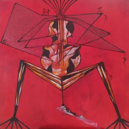 DOĞAN KARAKILIÇ tarafından 2025 yılında 25x25 cm ölçülerinde Tuval üzeri yağlı boya tekniği ile yapılmıştır.