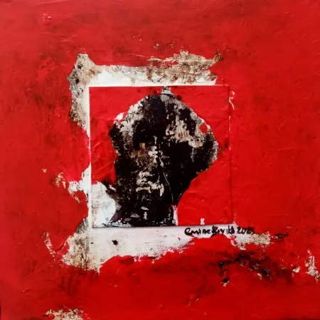 EMİNE BIYIKLI tarafından 2025 yılında 25x25 cm ölçülerinde Tuval üzeri karışık teknik tekniği ile yapılmıştır.