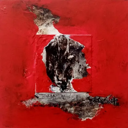 EMİNE BIYIKLI tarafından 2025 yılında 25x25 cm ölçülerinde Tuval üzeri karışık teknik tekniği ile yapılmıştır.