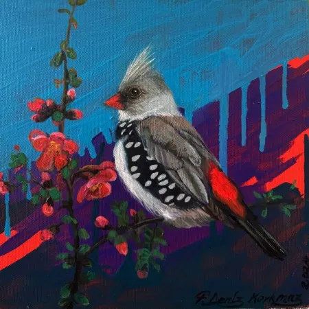 F. DENİZ KORKMAZ tarafından 2024 yılında 25x25 cm ölçülerinde Tuval üzeri yağlı boya tekniği ile yapılmıştır.