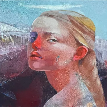 HAKAN ERASLAN tarafından 2025 yılında 25x25 cm ölçülerinde Tuval üzeri akrilik boya tekniği ile yapılmıştır.