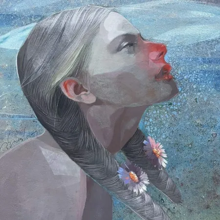 HAKAN ERASLAN tarafından 2025 yılında 25x25 cm ölçülerinde Tuval üzeri akrilik boya tekniği ile yapılmıştır.