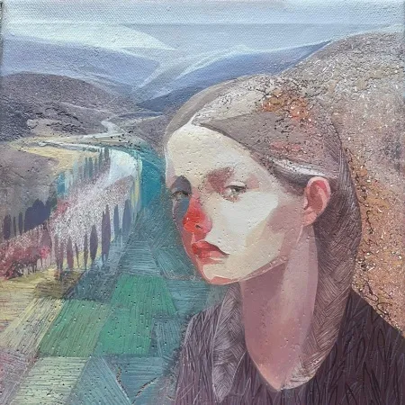 HAKAN ERASLAN tarafından 2025 yılında 25x25 cm ölçülerinde Tuval üzeri akrilik boya tekniği ile yapılmıştır.