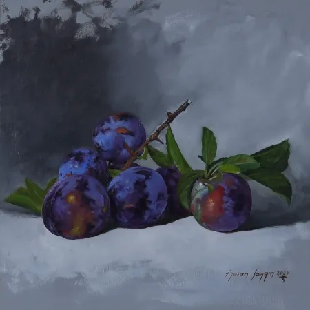 HASAN SAYGIN tarafından 2025 yılında 25x25 cm ölçülerinde Tuval üzeri yağlı boya tekniği ile yapılmıştır.