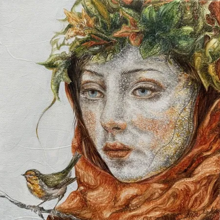 ILGIN ERDEM tarafından 2025 yılında 25x25 cm ölçülerinde Tuval üzeri yağlı boya tekniği ile yapılmıştır.