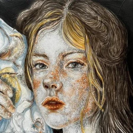 ILGIN ERDEM tarafından 2025 yılında 25x25 cm ölçülerinde Tuval üzeri yağlı boya tekniği ile yapılmıştır.