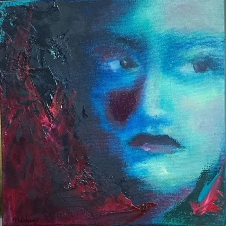 MEHVEŞ ÖGEL tarafından 2025 yılında 25x25 cm ölçülerinde Tuval üzeri yağlı boya tekniği ile yapılmıştır.