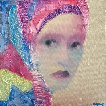 MEHVEŞ ÖGEL tarafından 2025 yılında 25x25 cm ölçülerinde Tuval üzeri yağlı boya tekniği ile yapılmıştır.