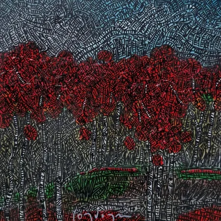 MURAT ÖZDOĞRU tarafından 2025 yılında 25x25 cm ölçülerinde Tuval üzeri akrilik boya tekniği ile yapılmıştır.