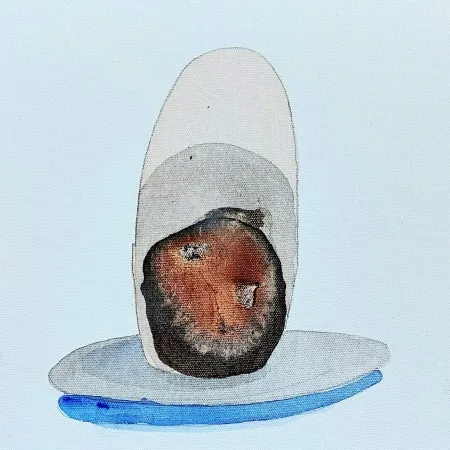 TANSEL TÜRKDOĞAN tarafından 2025 yılında 25x25 cm ölçülerinde Tuval üzeri akrilik boya tekniği ile yapılmıştır.